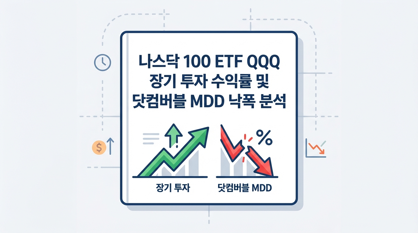 나스닥 100 ETF QQQ 장기 투자 수익률 및 닷컴버블 MDD 낙폭 분석