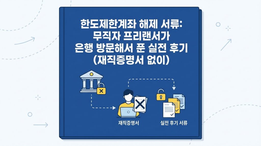 한도제한계좌 해제 방법