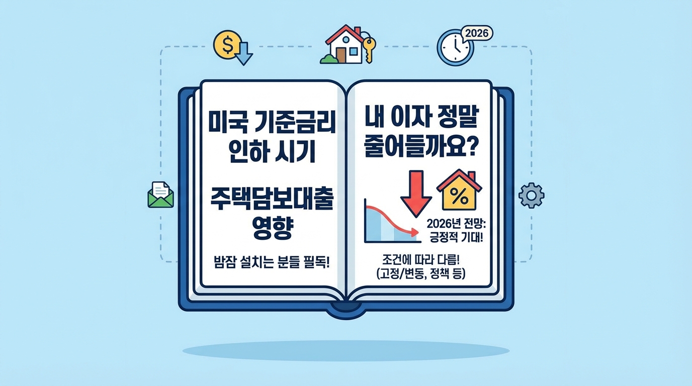 미국 기준금리 인하 시기 주택담보대출 영향