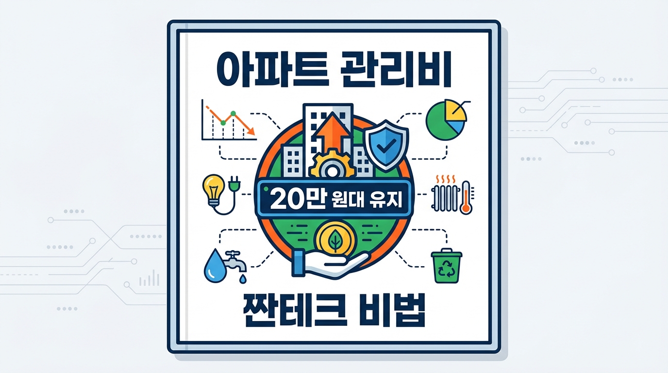 아파트 관리비 20만 원대 유지하는 짠테크 비법