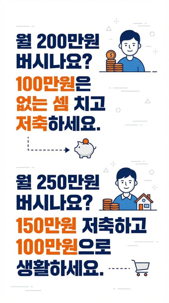 저축 비율? 반타작은 기본