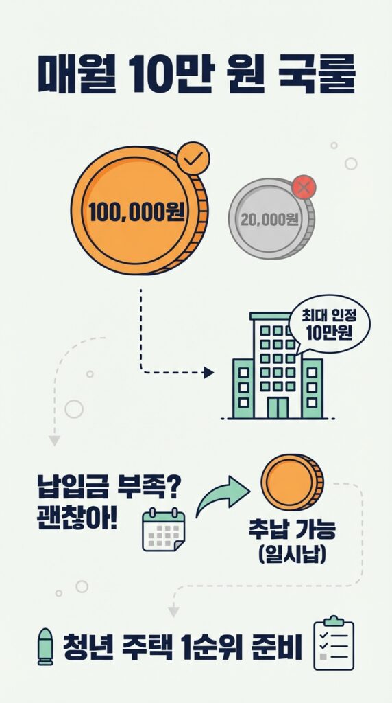 청약 통장, 월 10만 원은 국룰이다