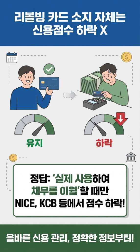 신용카드 리볼빙 100 프로 수수료 0원의 진실? 무조건 해지보다 '약정 비율 100%' 설정을 추천하는 이유 (신용점수 관리 꿀팁) 7 리볼빙 100%설정 신용점수