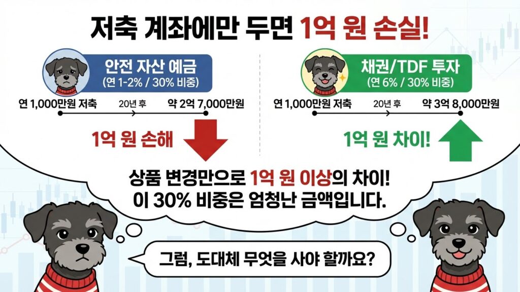 IRP 계좌, '마의 30% 안전자산' 룰 때문에 수익률 갉아먹고 계신가요? (예금 말고 이거 사세요) 4 IRP 계좌 수익률