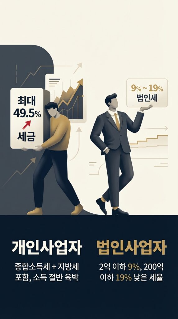 세금 폭탄 맞고 정신이 번쩍! 개인사업자 법인전환 시기, 언제가 타이밍일까요? 3 우리가 개인사업자 법인전환 시기를 고민해야 하는 이유
