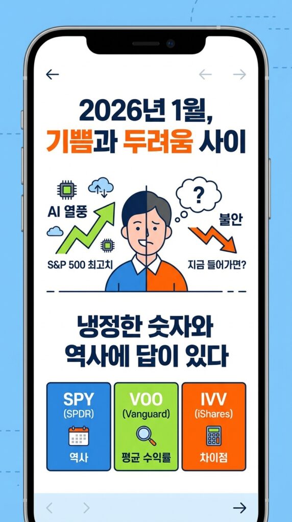 미국 S&P500 ETF 역사와 연평균 수익률 및 SPY VOO IVV 차이점 비교 속에 그 해답