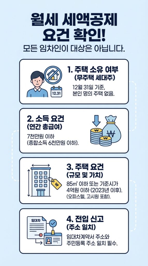 월세 세액공제 경정청구
신청 자격