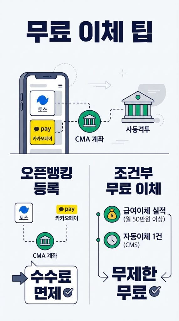 CMA 200% 활용하는 꿀팁 (이체 수수료 아끼기) 