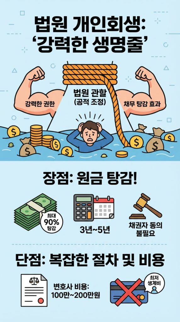 신속채무조정 프리워크아웃 개인회생 장단점 비교, 내 상황에 딱 맞는 탈출구는? 7 법원 개인회생 신청