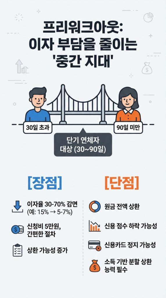 신속채무조정 프리워크아웃 개인회생 장단점 비교, 내 상황에 딱 맞는 탈출구는? 6 프리워크아웃