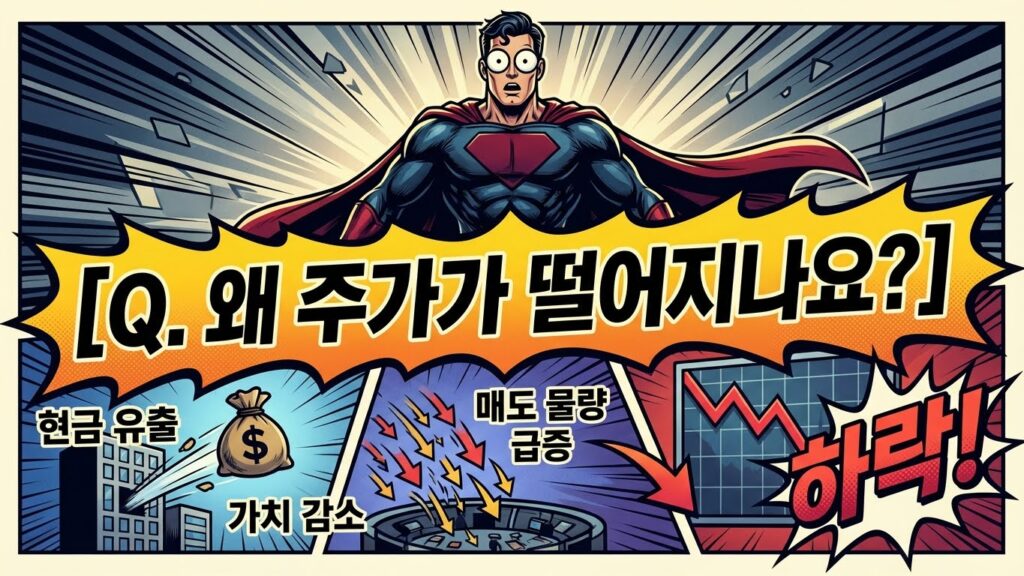 "어제 샀는데 왜 안 줘요?" 주린이가 가장 많이 속는 '배당락일' 뜻 & 분기 배당금 받는 법 완벽 정리 5 배당락일에 주가가 떨어지는 이유