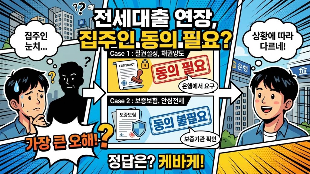 전세대출 연장 집주인 동의