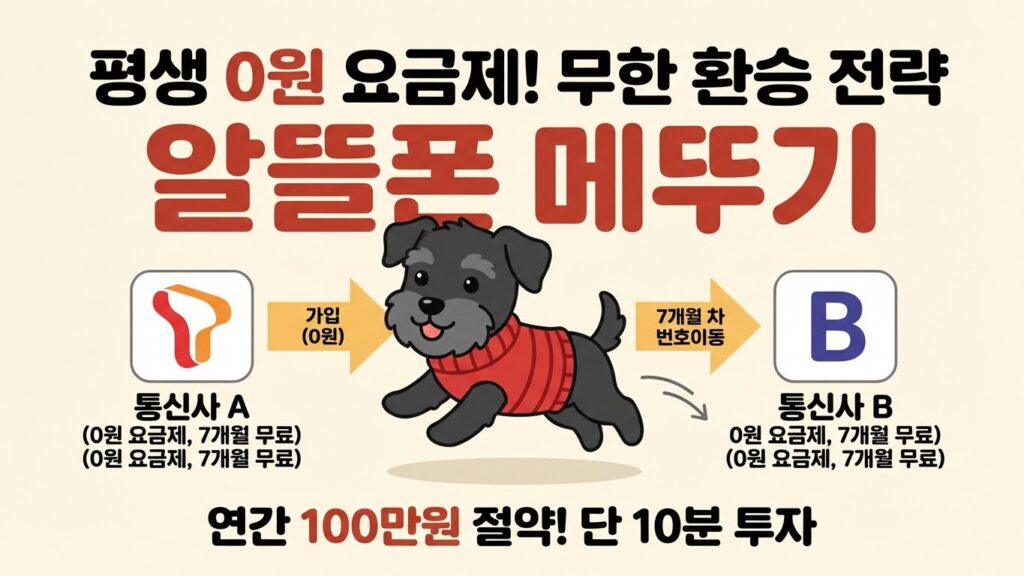 휴대폰 공짜의 진실? 대리점은 죽어도 안 알려주는 '통신비 0원' 세팅법 (알뜰폰 환승 후기) 5 알뜰폰 메뚜기