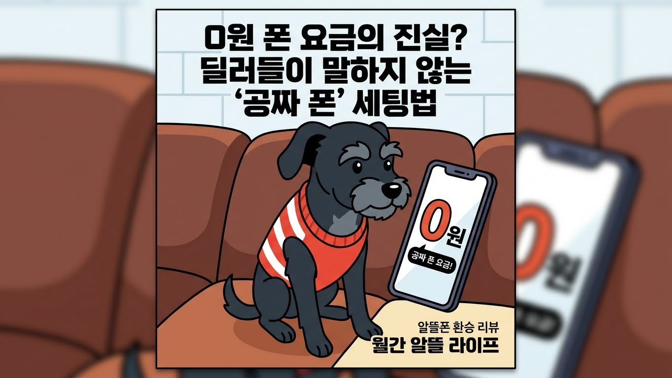 휴대폰 공짜의 진실? 대리점은 죽어도 안 알려주는 '통신비 0원' 세팅법 (알뜰폰 환승 후기)