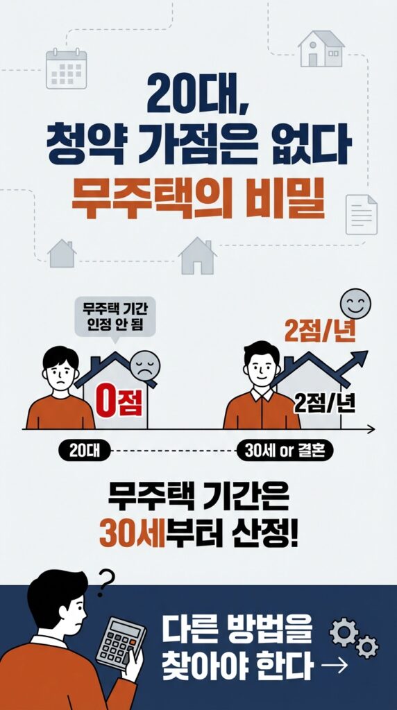 20대한테 가점제는 없다, 무주택 기간의 비밀