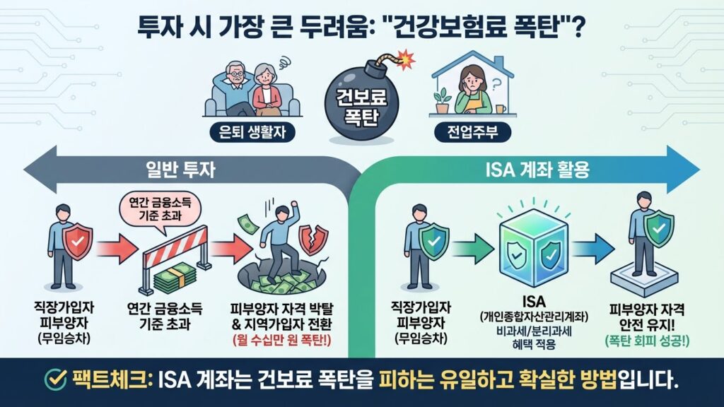 ISA 계좌 만기 해지 시 건강보험료 폭탄 맞을까? 피부양자 자격 박탈에 대한 진실 3 건강보험료 폭탄