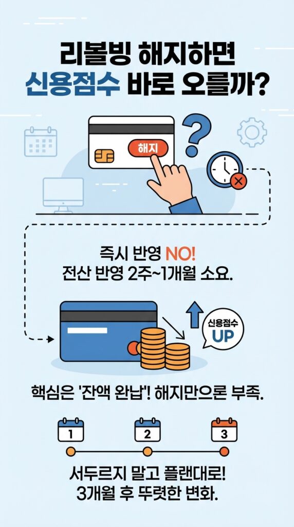 리볼빙 해지 후 신용점수