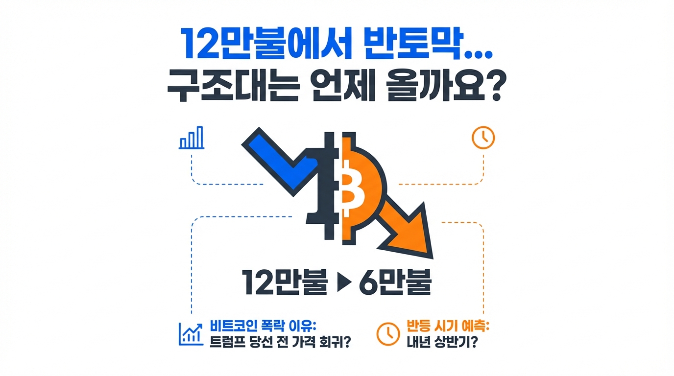 비트코인 폭락 이유 트럼프 당선 전 가격 회귀 및 반등 시기 예측