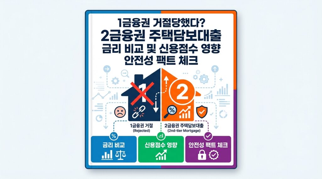 1금융권 거절당했다? 2금융권에서 주택담보대출 금리 비교 및 신용점수 영향 안전성에 대한 팩트 체크 2 1금융권 거절당했다? 2금융권에서 주택담보대출 금리 비교 및 신용점수 영향 안전성에 대한 팩트 체크