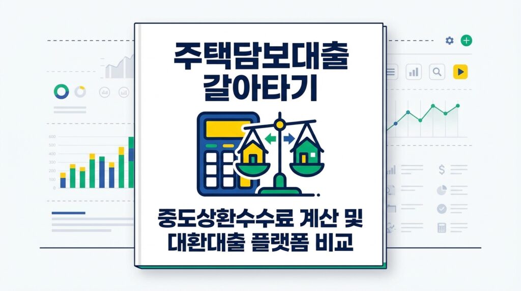 주택담보대출 갈아타기 중도상환수수료 계산 및 대환대출 플랫폼 비교