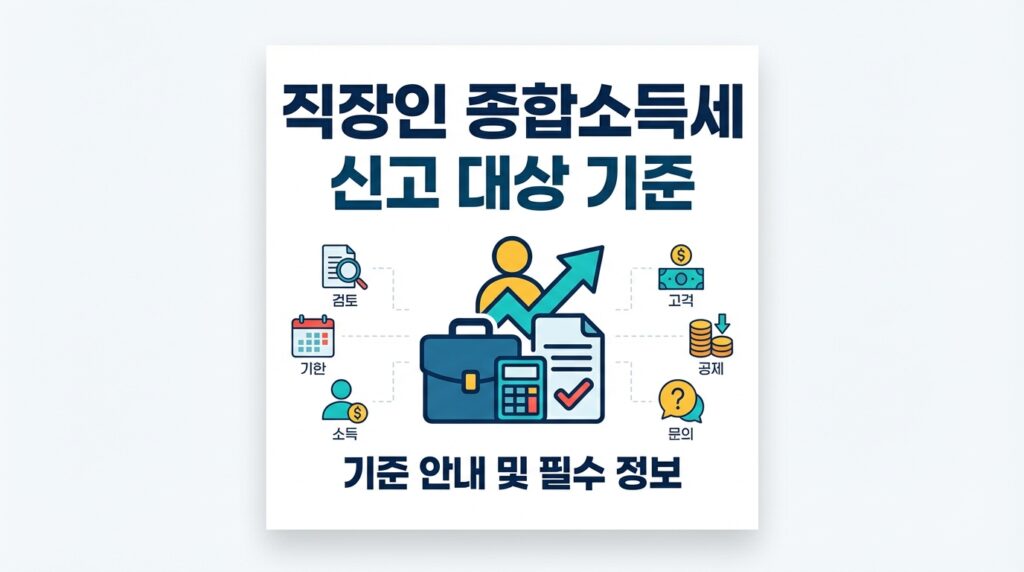 연말정산 끝난 줄 알았지? 😱 직장인 종합소득세 신고 대상 기준 및 N잡러 투잡 세금 폭탄 피하는 방법 2 연말정산 끝난 줄 알았지? 😱 직장인 종합소득세 신고 대상 기준 및 N잡러 투잡 세금 폭탄 피하는 방법