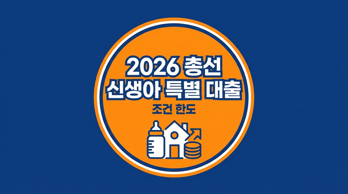 아이 낳으면 대출 혜택? 2026 총선 신생아 특별 대출 조건 한도 미혼 단독세대 가능 여부 확인 (출산율 반등 노리나)