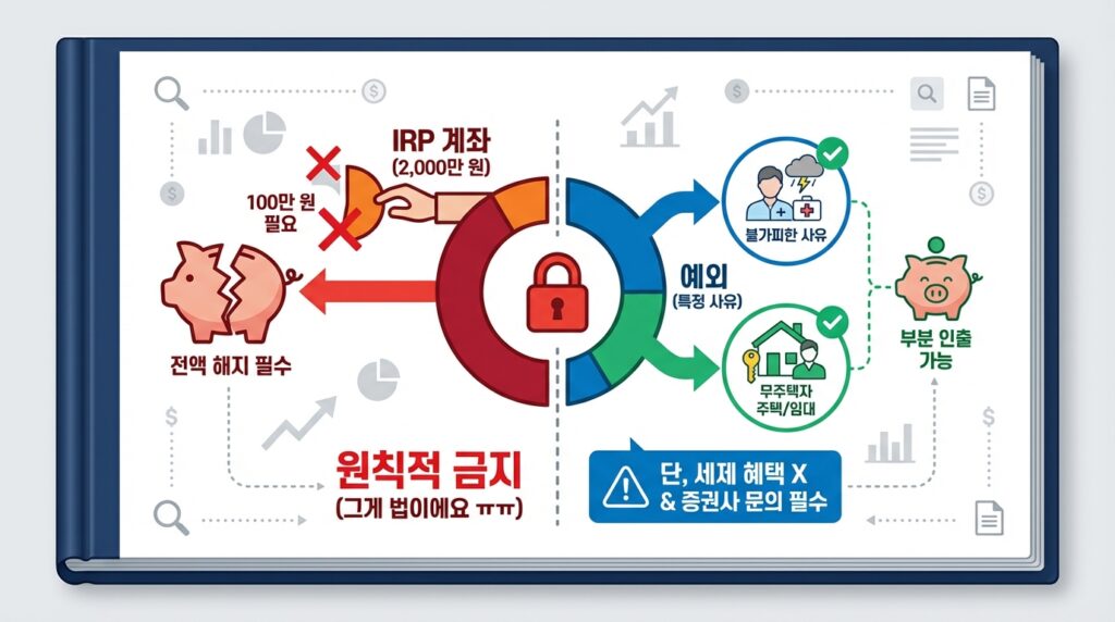  IRP는 '부분 인출'이 안 된다고?!