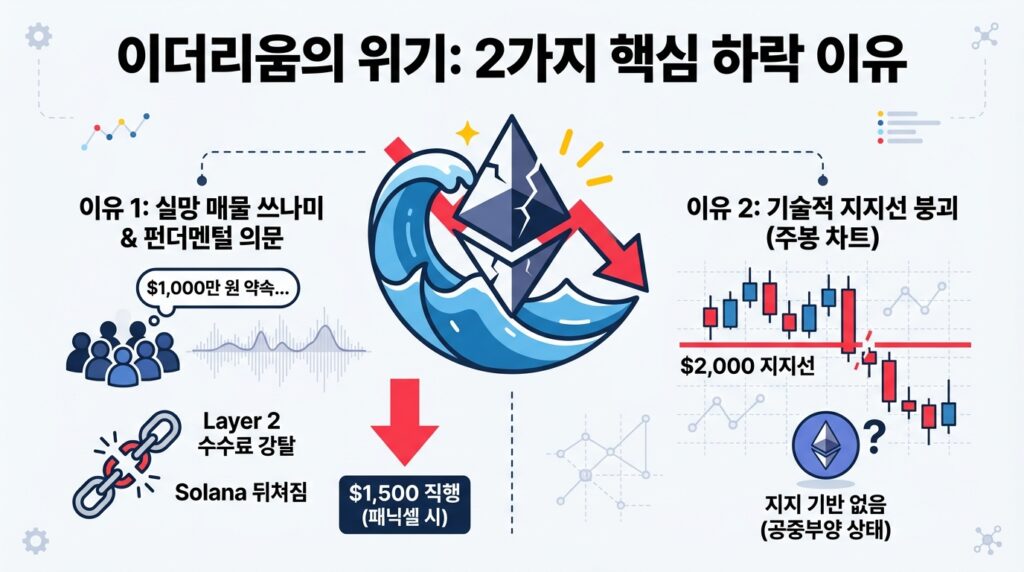 이더리움 시세
이더리움의 위기
