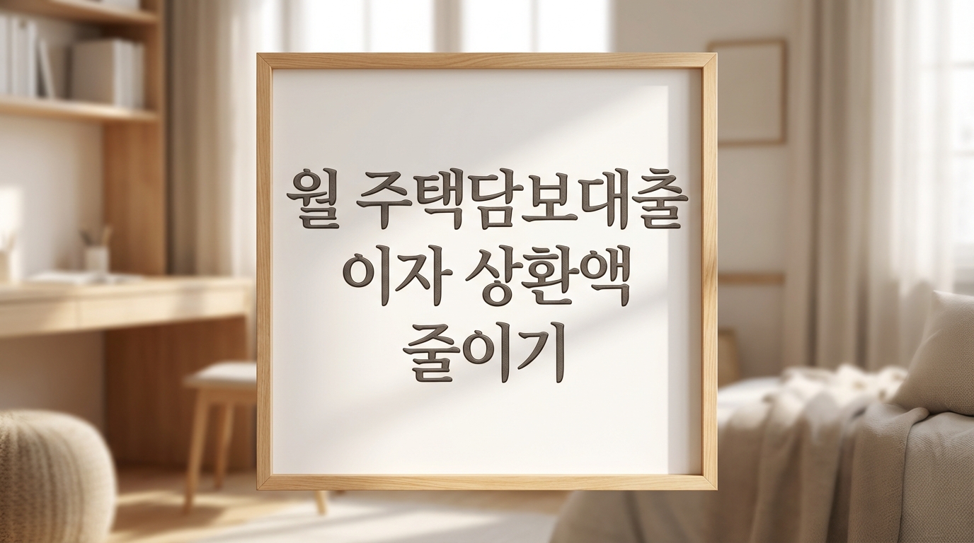 주택담보대출 줄이기 표지