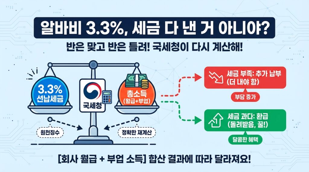 연말정산 끝난 줄 알았지? 😱 직장인 종합소득세 신고 대상 기준 및 N잡러 투잡 세금 폭탄 피하는 방법 4 3.3% 냈는데 종합소득세를 내는 이유