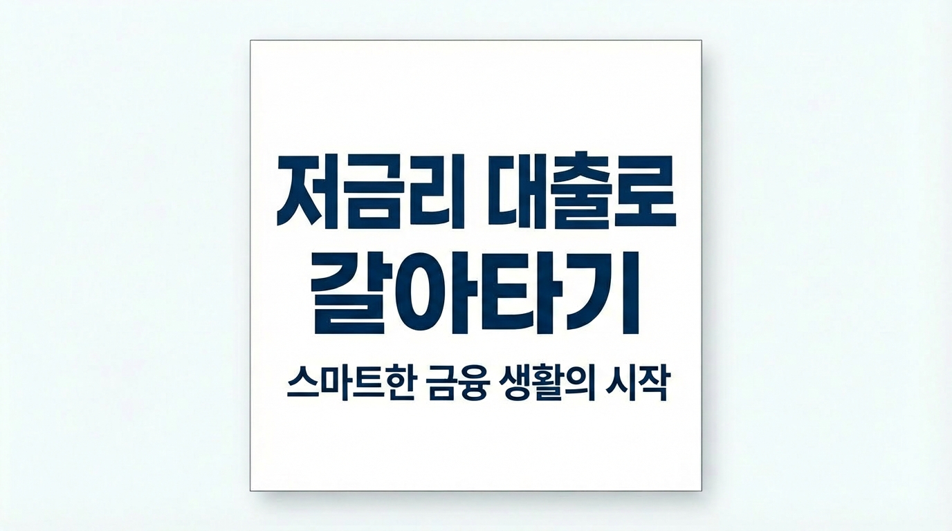 저금리 대출 표지