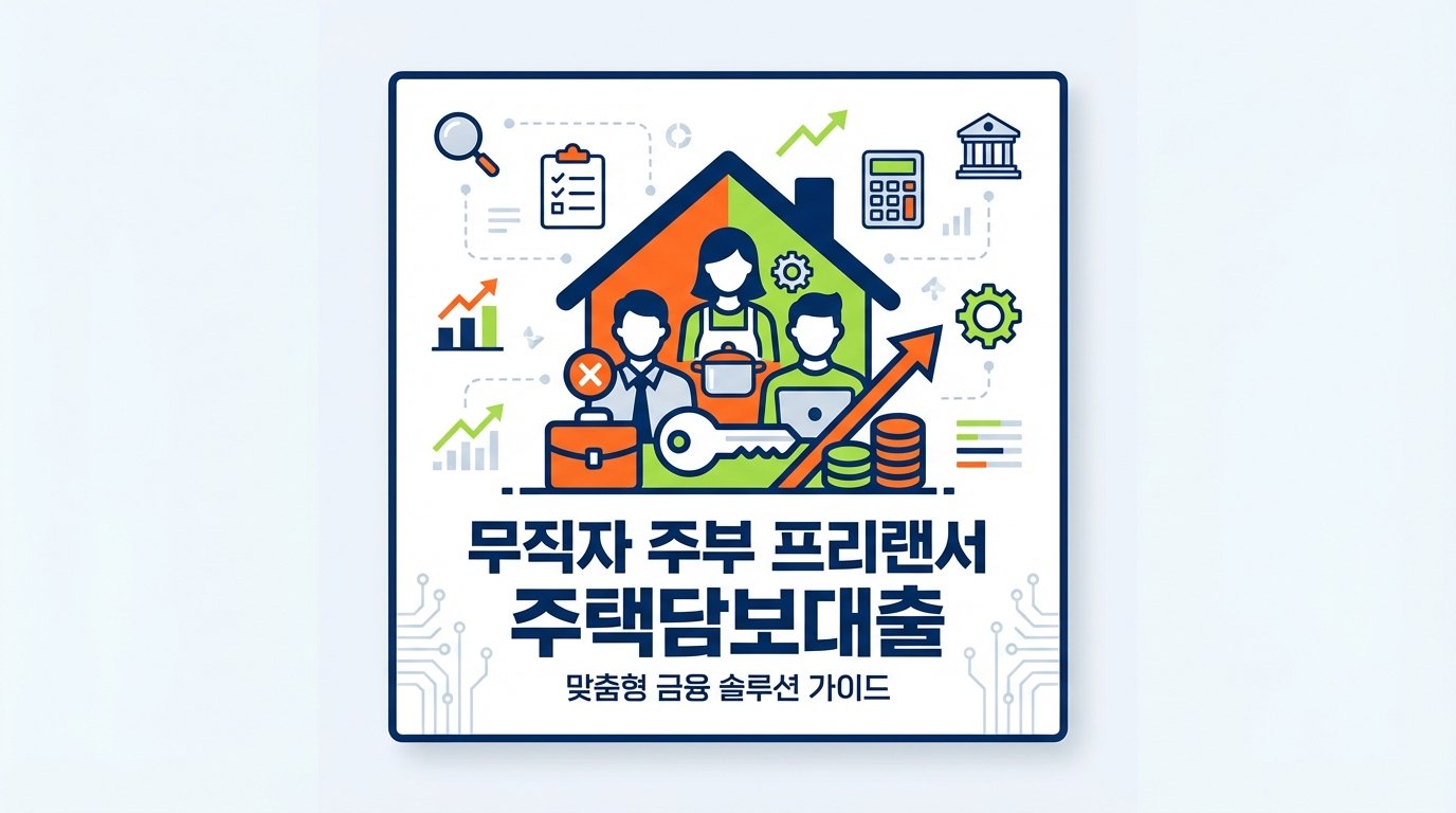 무직자 주부 프리랜서도 가능한 주택담보대출 추정소득 맞춤형 금융 솔루션 가이드